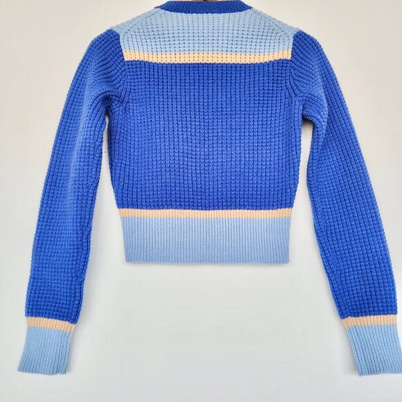 Marni x Uniqlo Popcorn Knitted Long Sleeve V Neck Sweater Sz XS - Picture 4 of 13